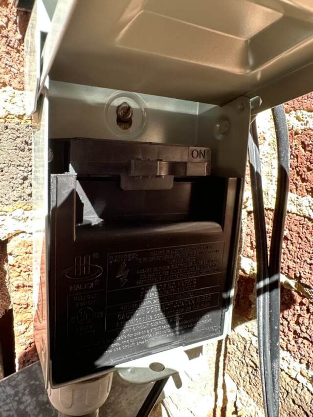 New Disconnect Installed